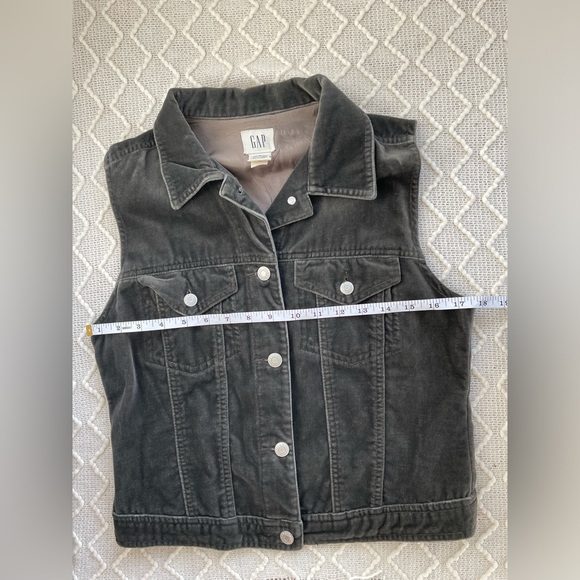 Gap Velvet Dark Gray Vest - Picture 5 of 7